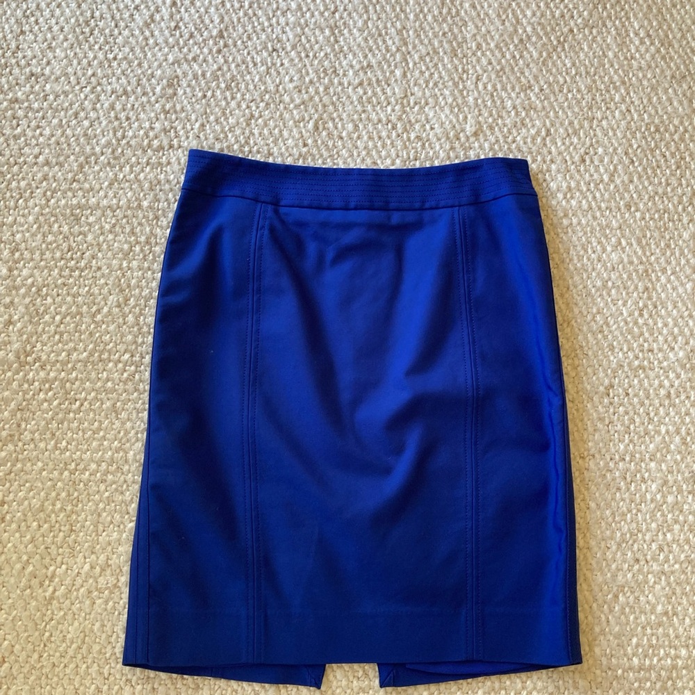 White House Black Market Royal Blue Pencil Skirt - Picture 2 of 6